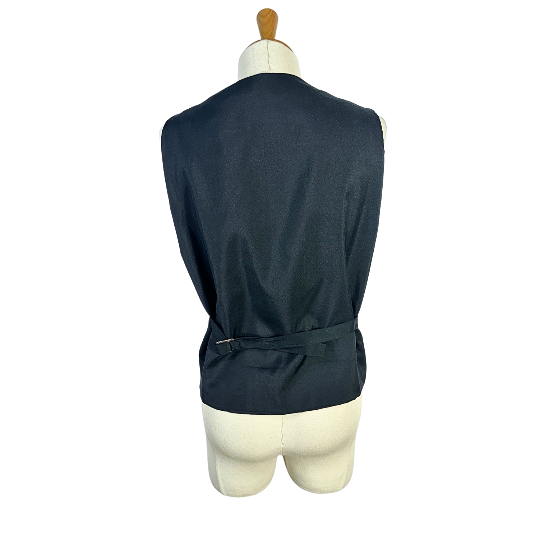Vintage abstract waistcoat - S