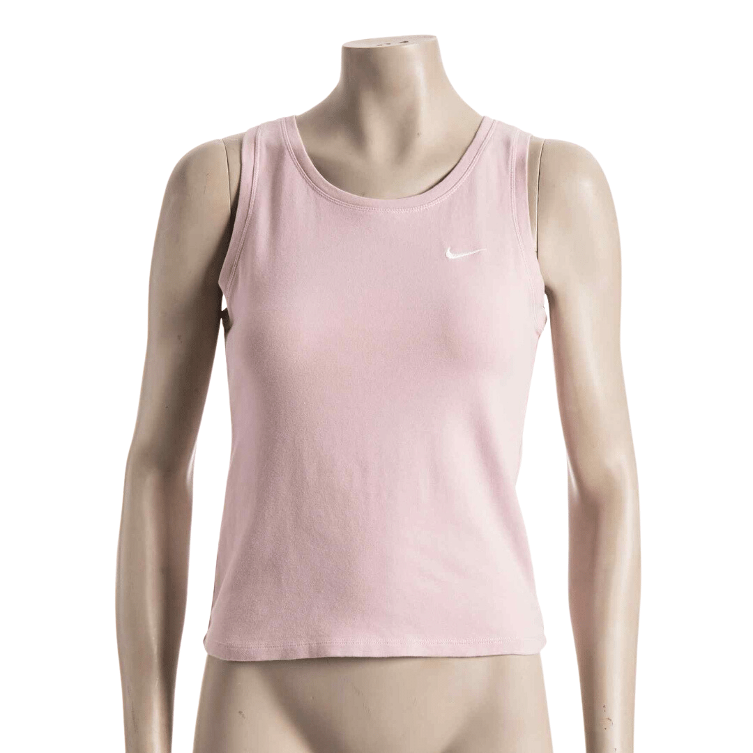 Nike sleeveless top with embroidered logo - M