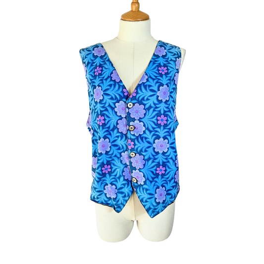 Vintage floral waistcoat - M