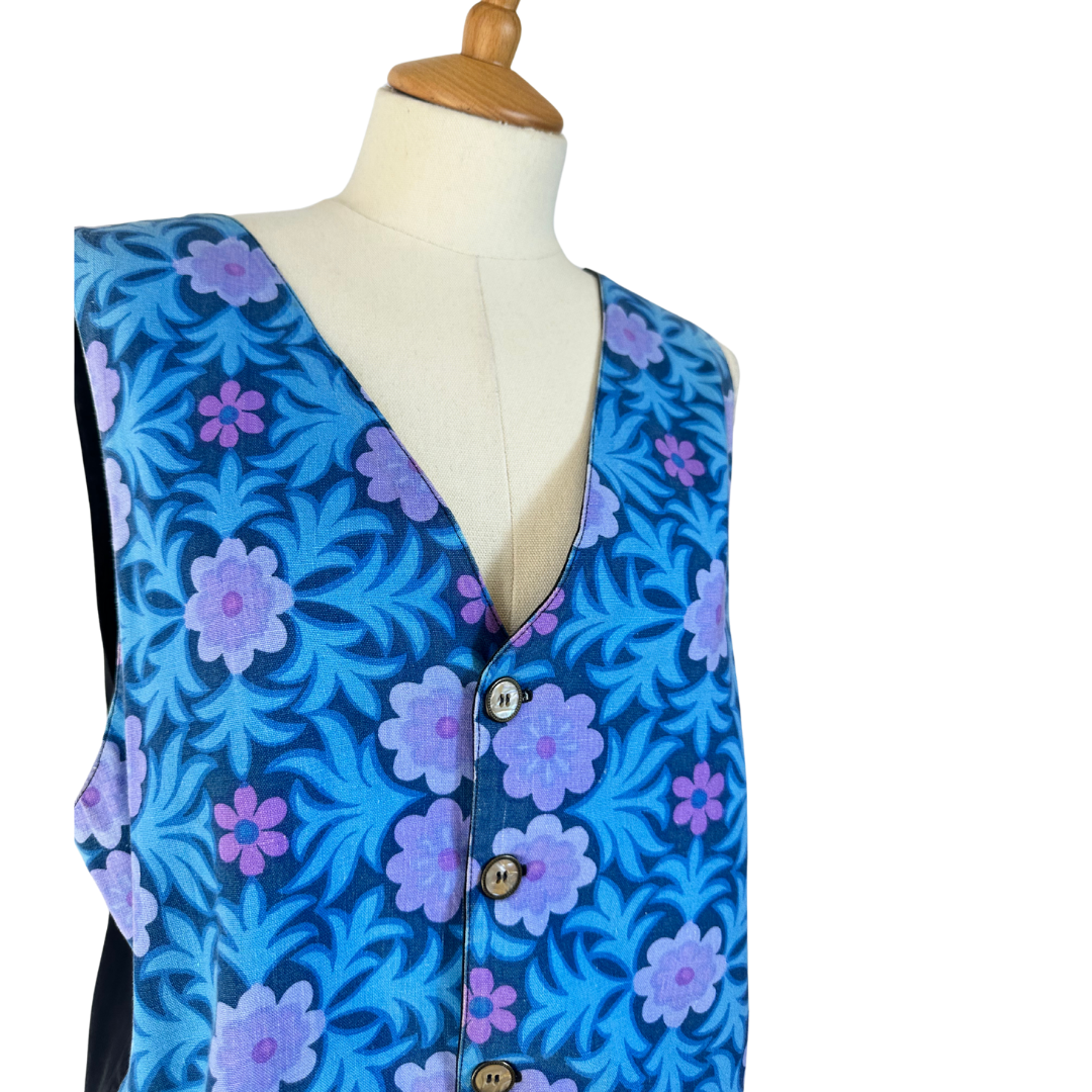 Vintage floral waistcoat - M