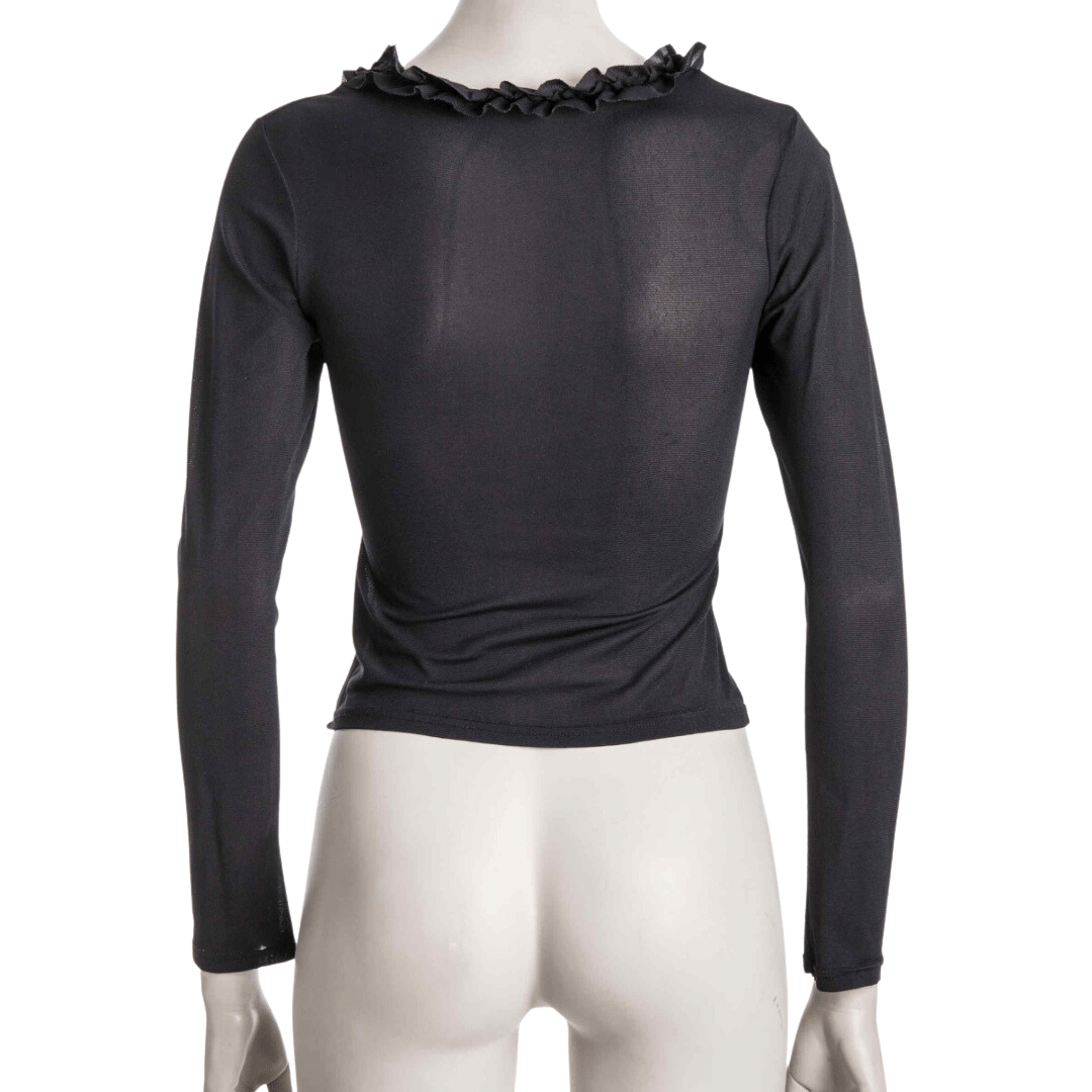 Longsleeve mesh cropped top - S