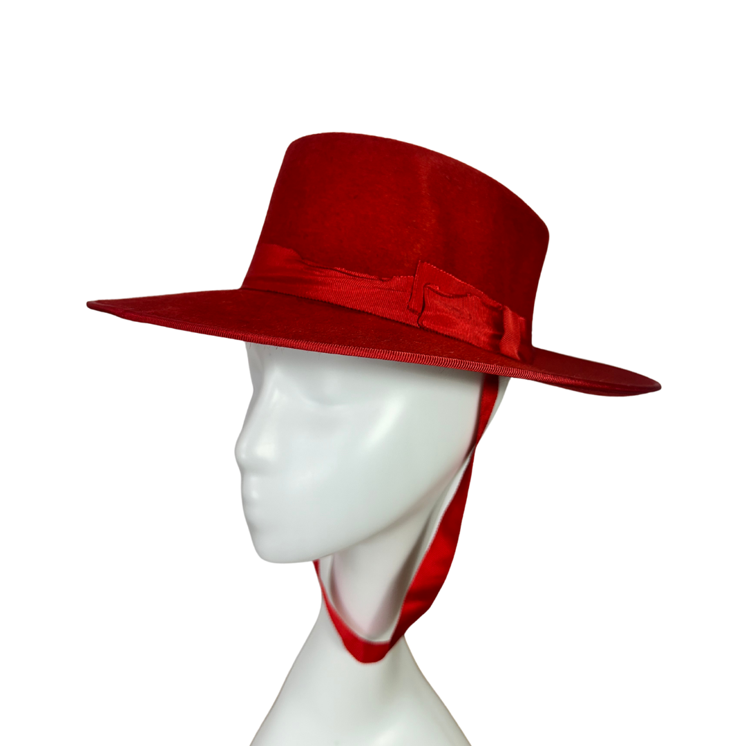 Red traditional Spanish equestrian hat - M
