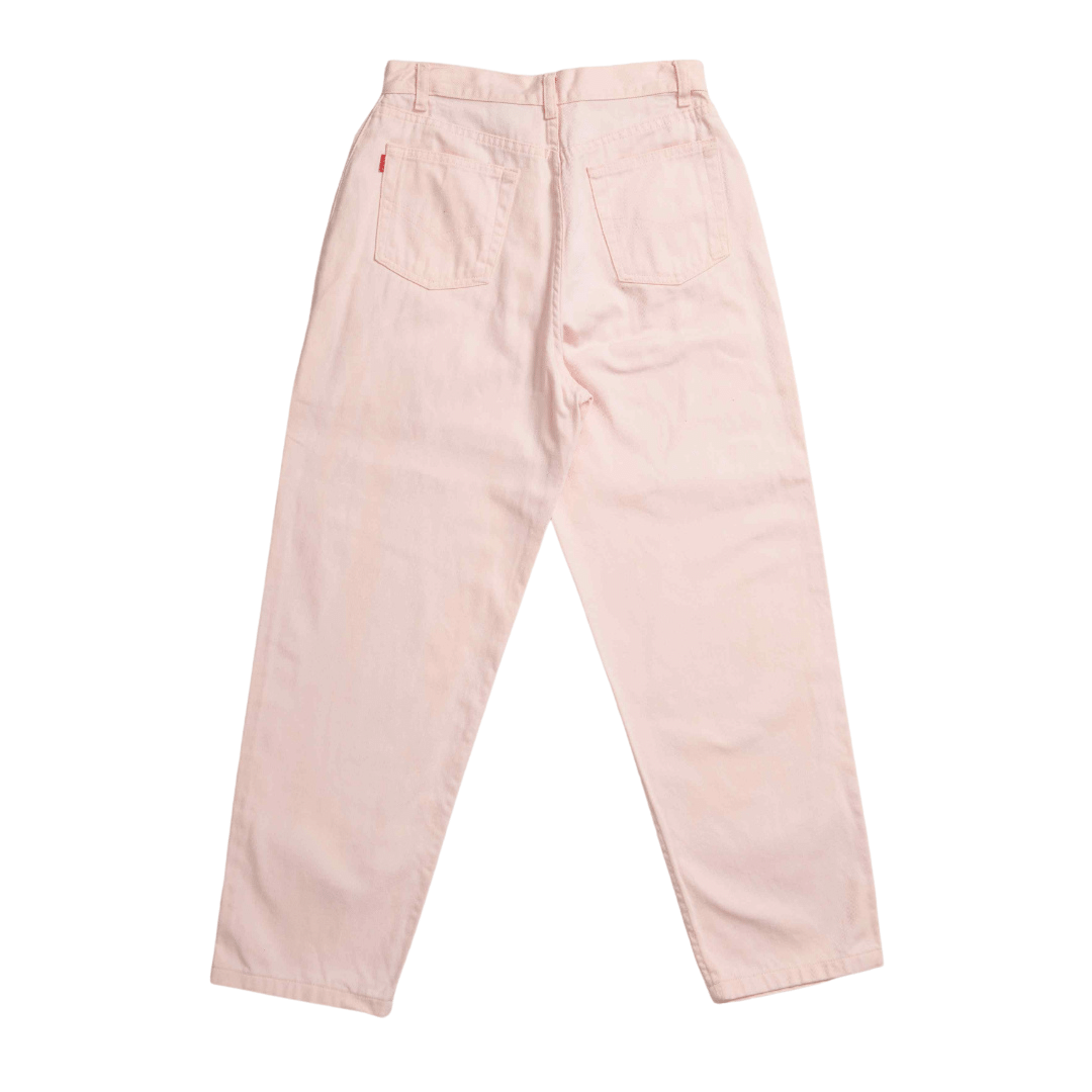Embroidered high-waisted jeans - M