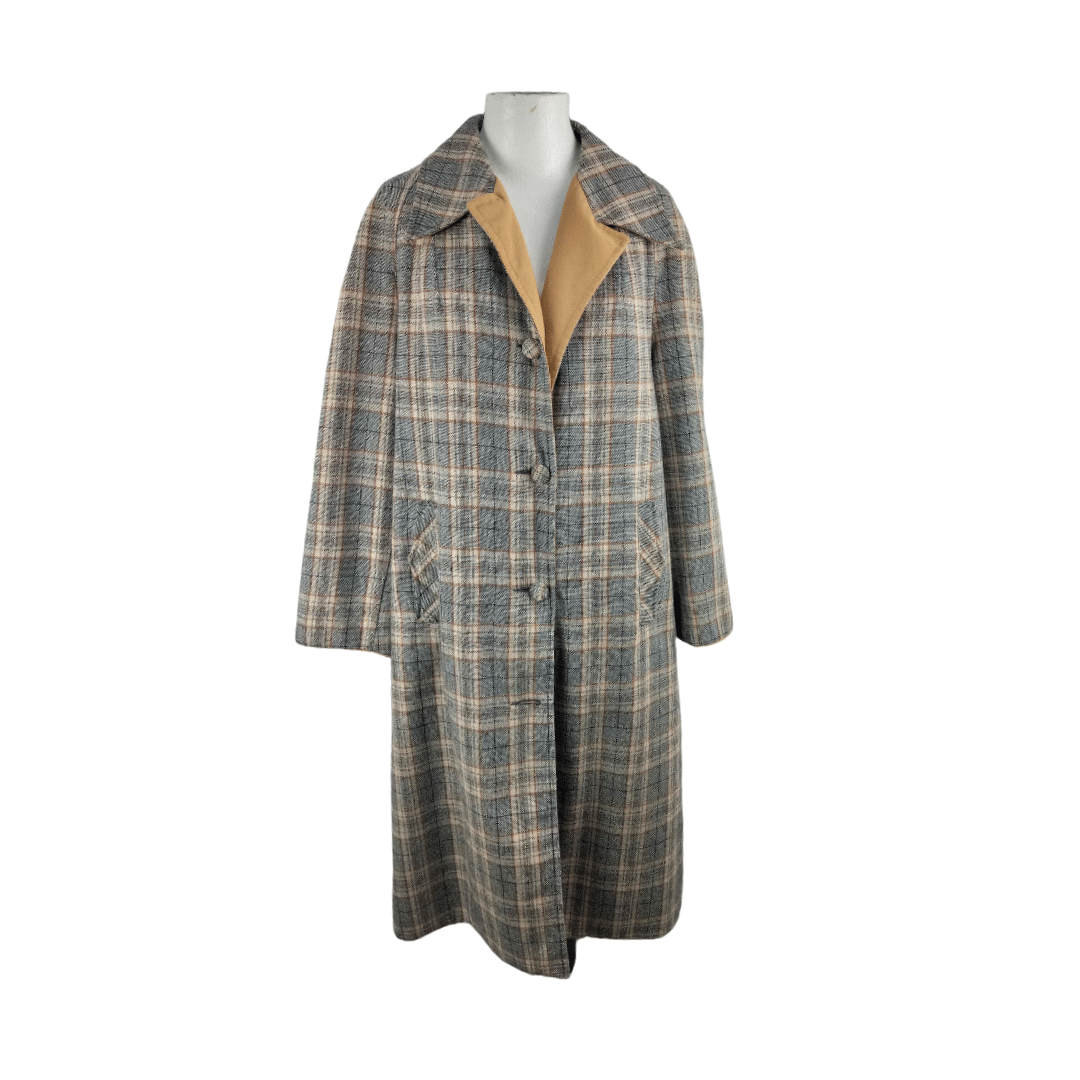 Reversible tweed-like texture coat - M/L