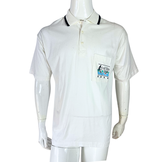 White Nike Two Oceans Marathon 2000 polo shirt - M