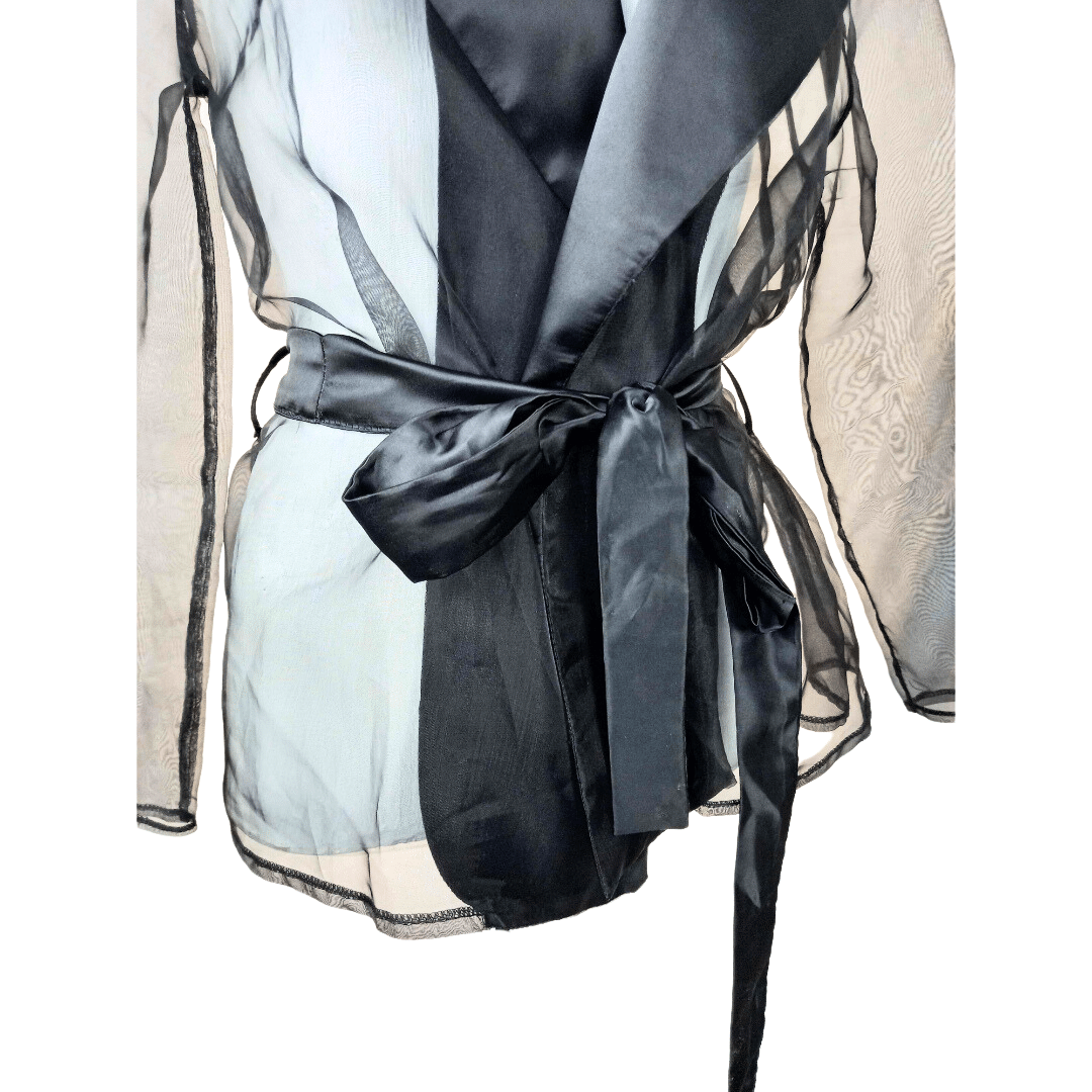 Sheer organza-type jacket - M