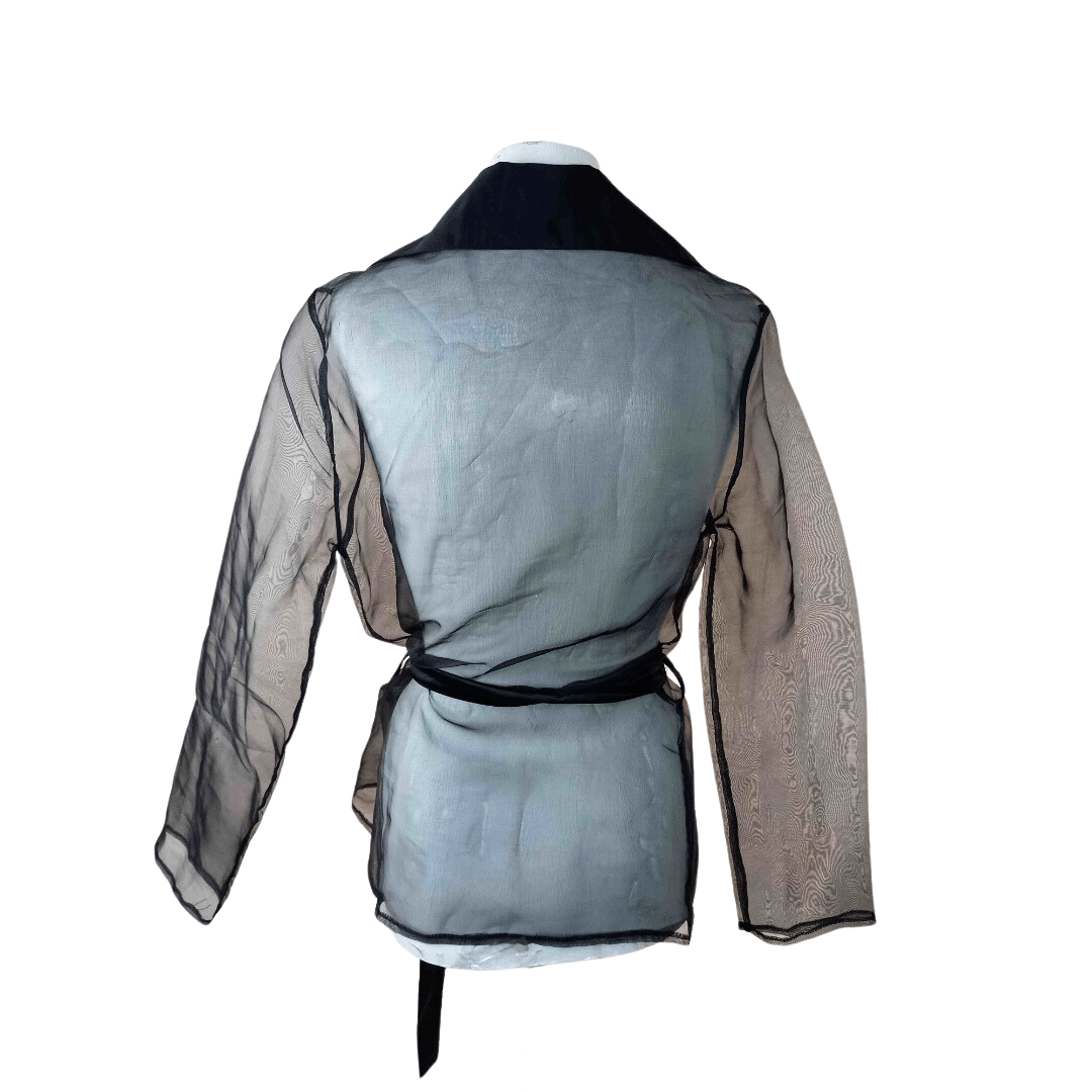 Sheer organza-type jacket - M