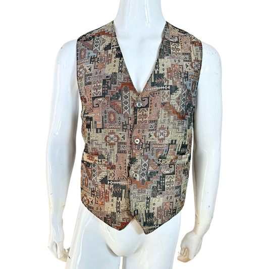 Vintage tapestry waistcoat - M