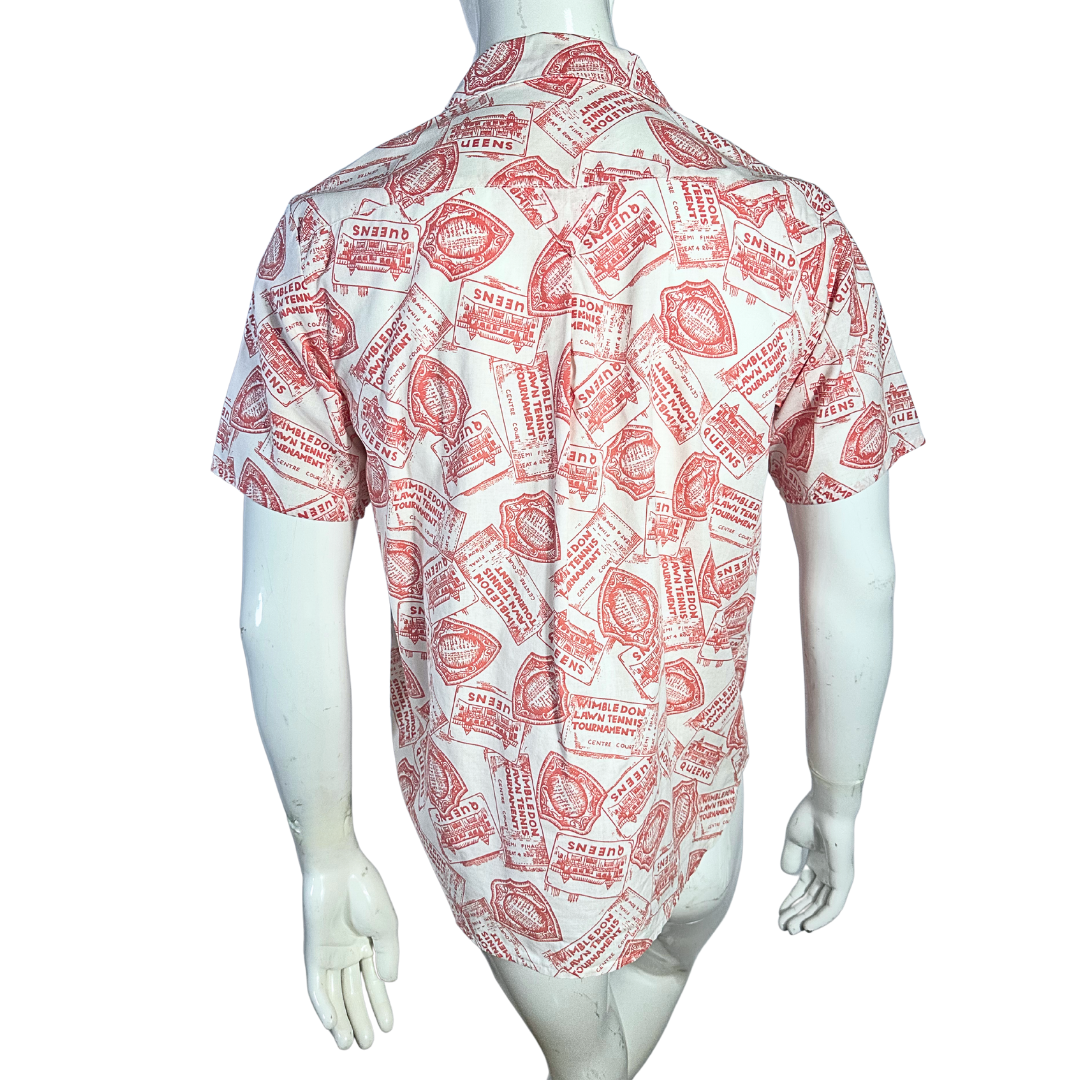 Vintage Wimbledon print shirt - M