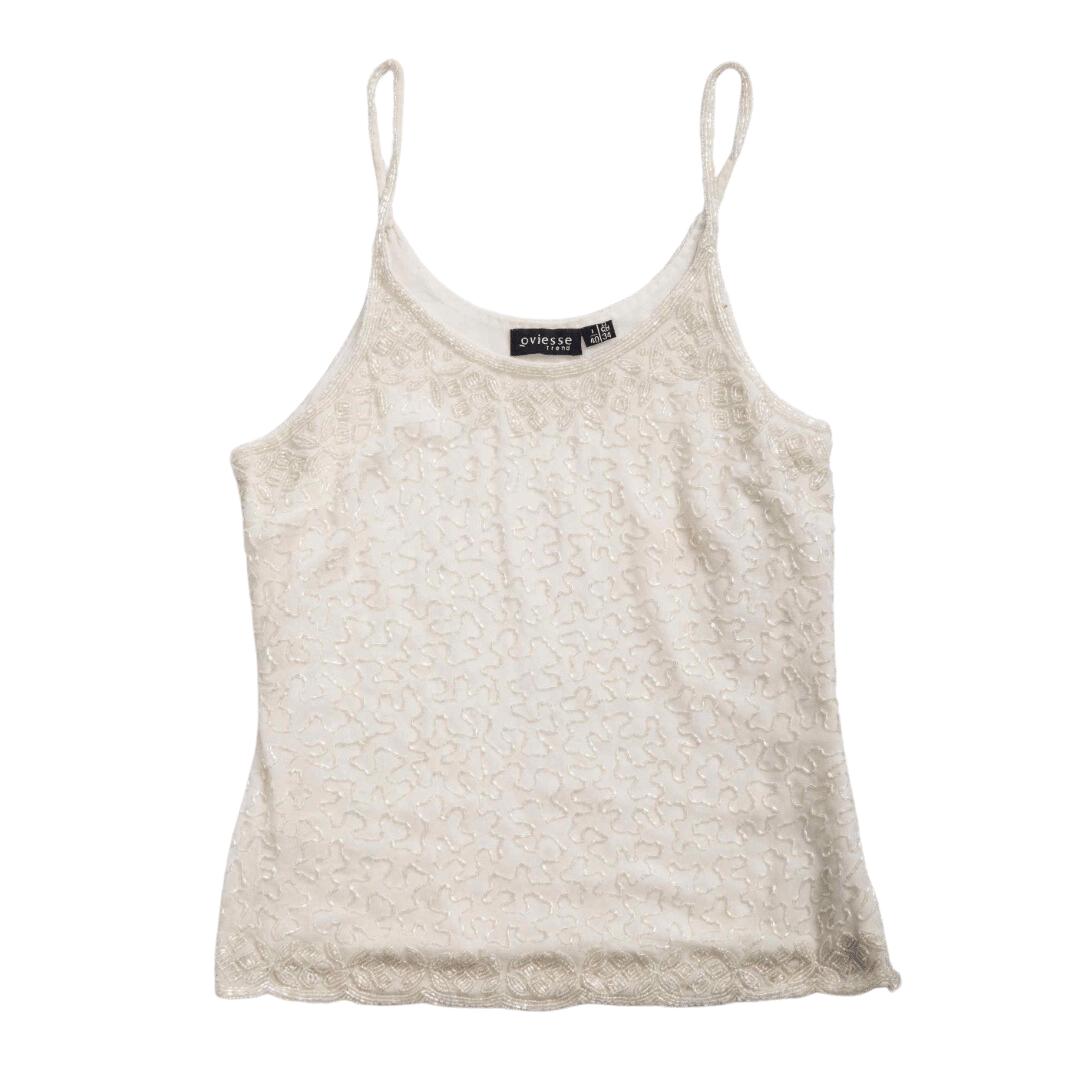 Beaded spaghetti strap top - XS