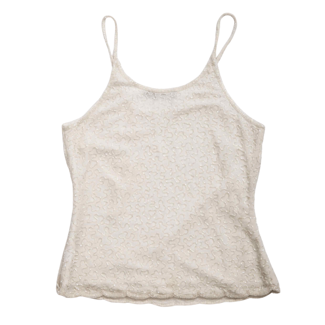 Beaded spaghetti strap top - XS