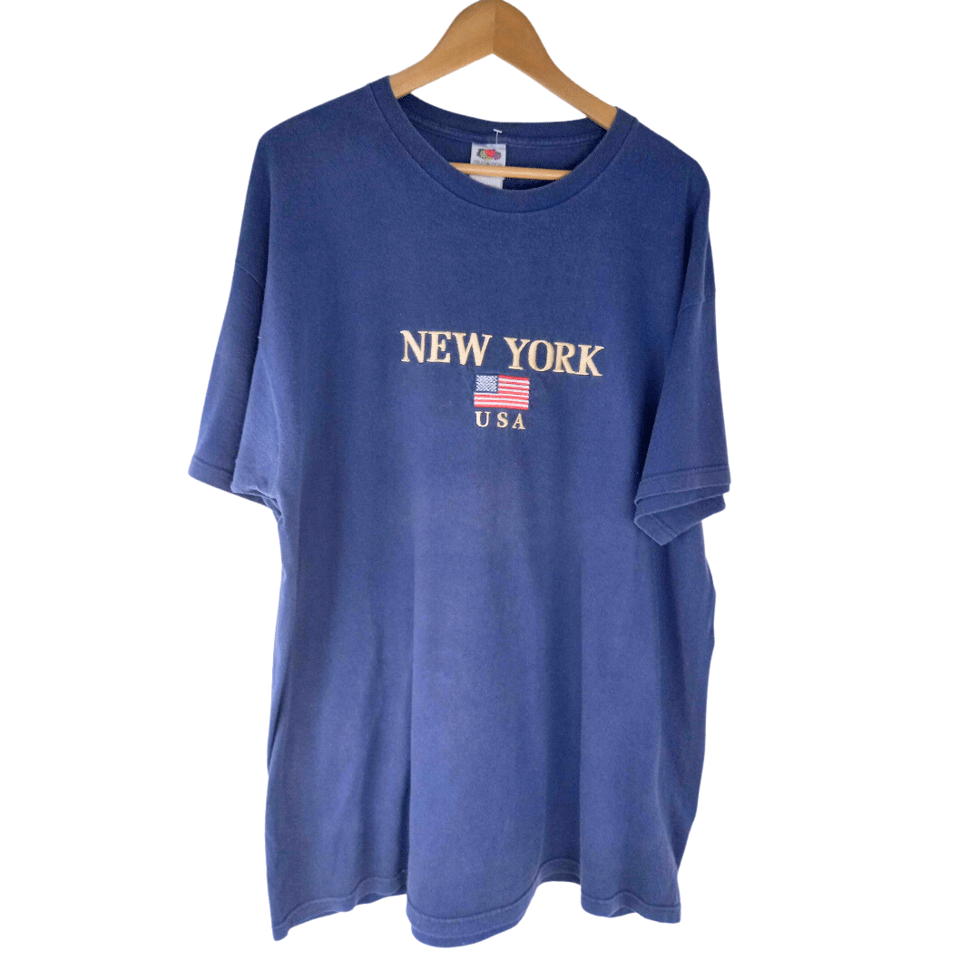 Embroidered New York shortsleeve t-shirt - 2XL