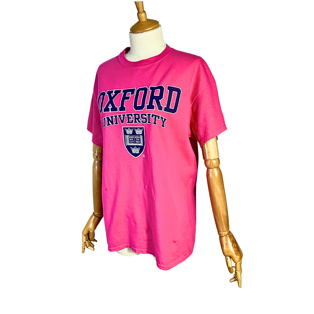 Pink Oxford University tshirt - M