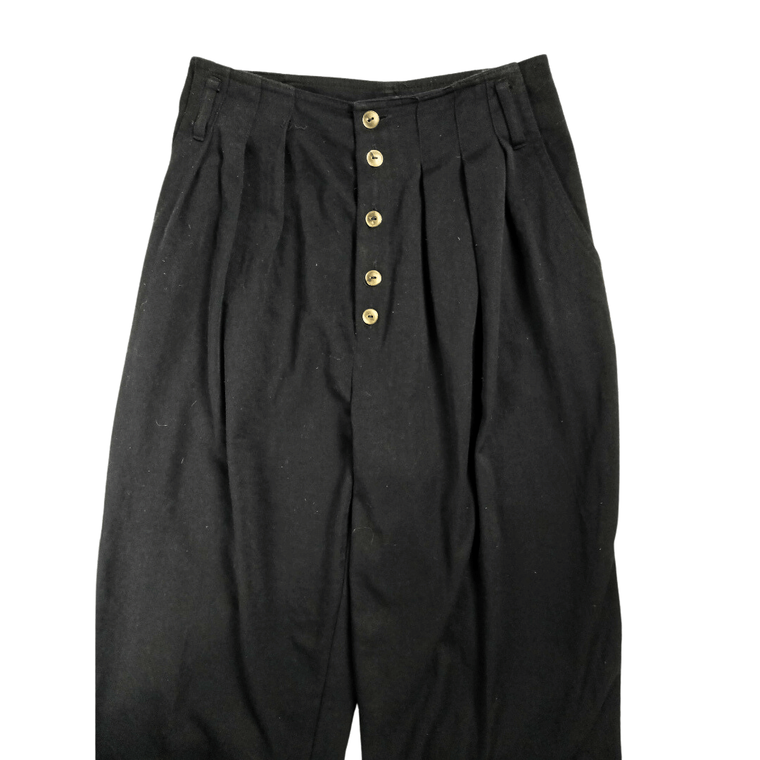 Vintage button-down high-waisted pants - S