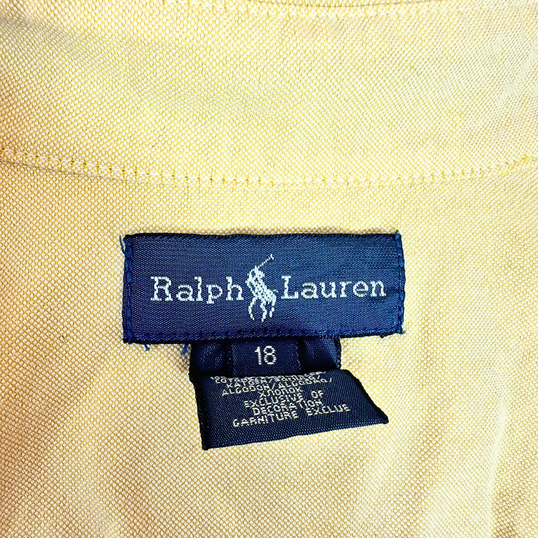 Yellow Ralph Lauren shirt - S