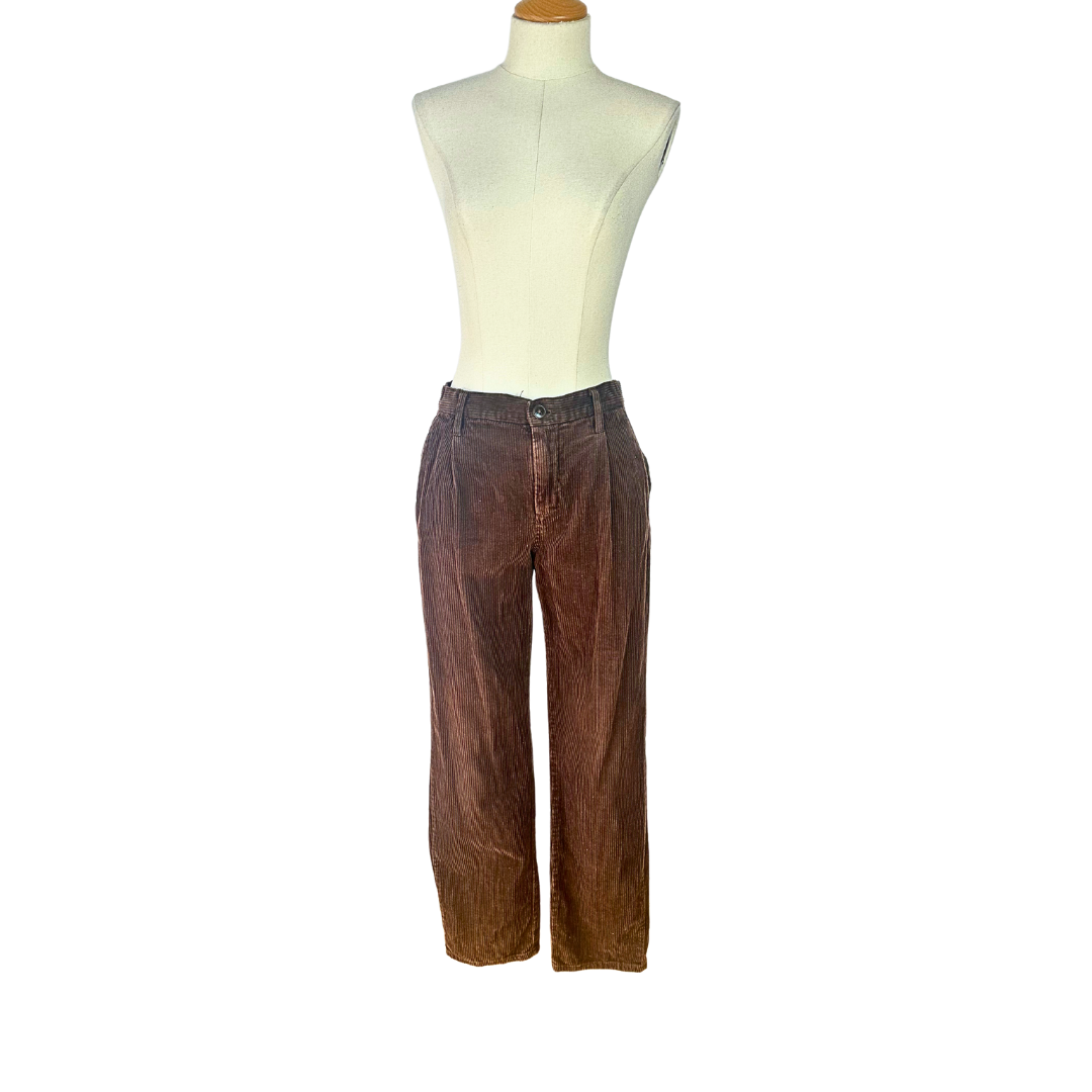 Brown vintage corduroy pants - M