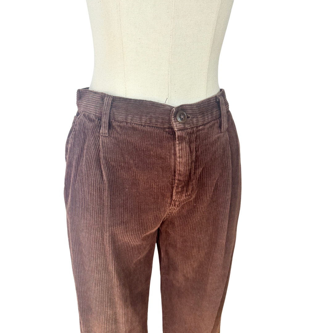 Brown vintage corduroy pants - M