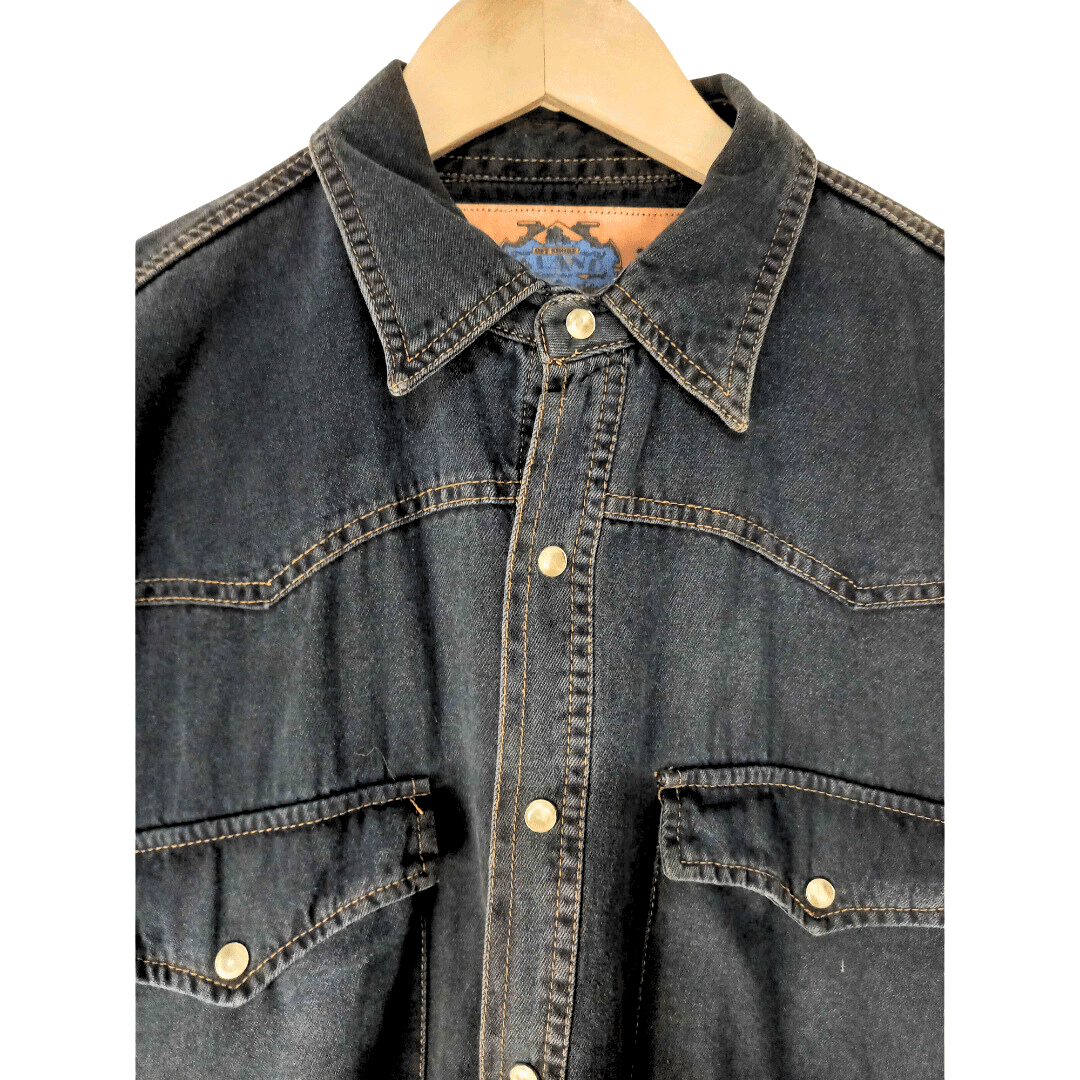 Denim longsleeve shirt - 2XL