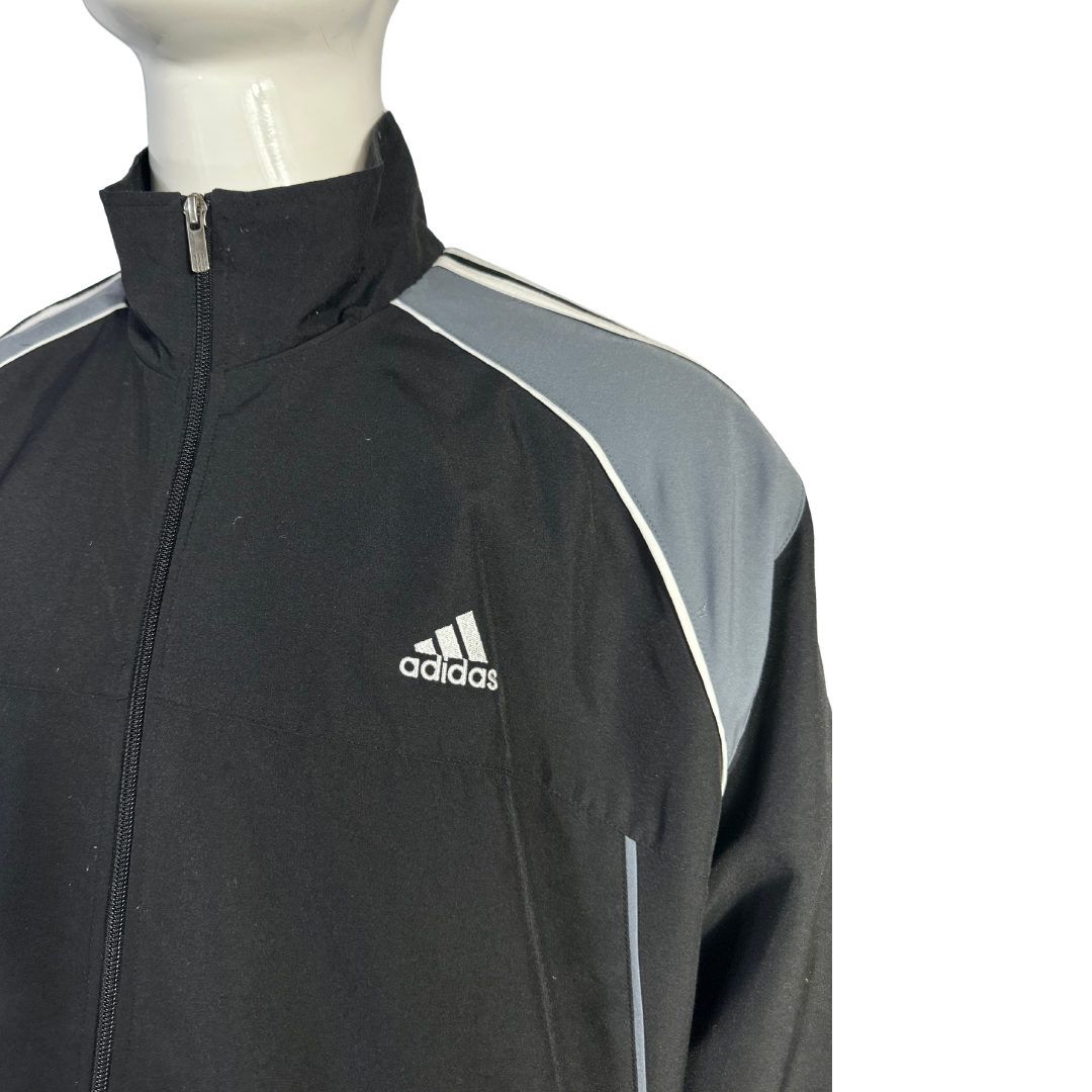 Black Adidas tracksuit jacket - 2XL