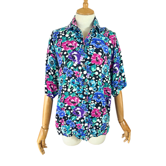 Vintage floral shirt - S