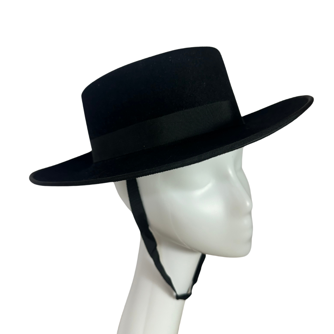 Black traditional Spanish equestrian hat - M
