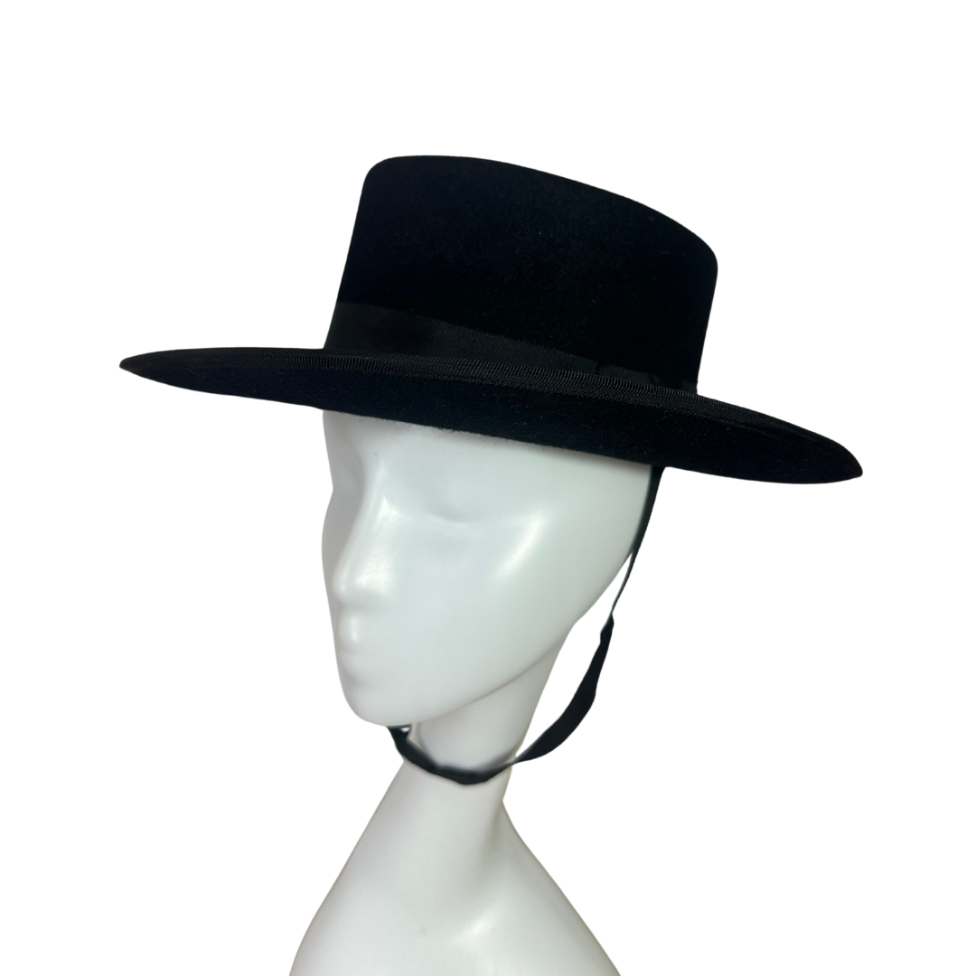 Black traditional Spanish equestrian hat - M