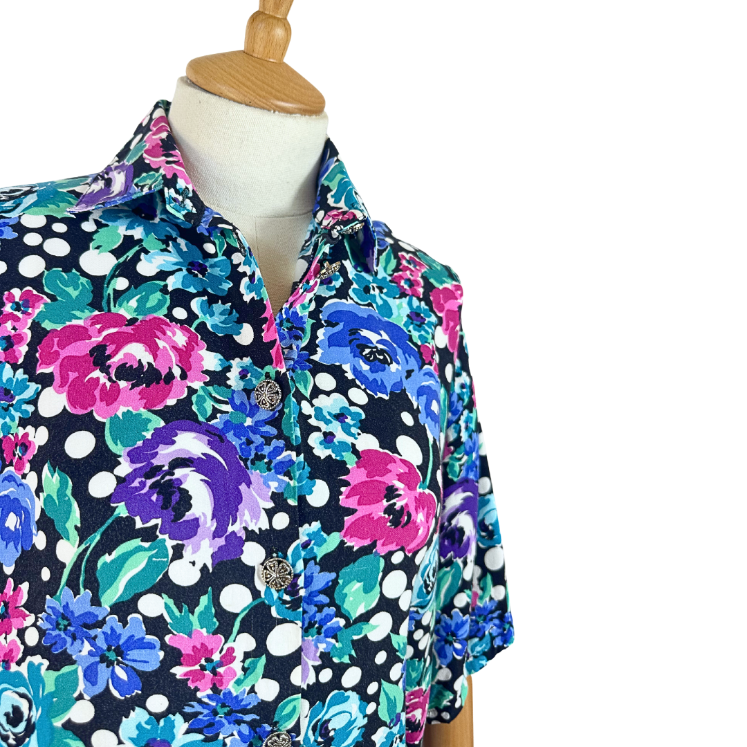 Vintage floral shirt - S