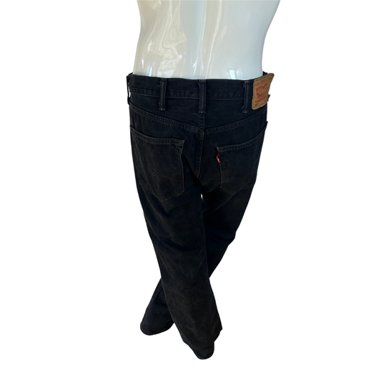 Black Levis 501 button fly jeans - XL