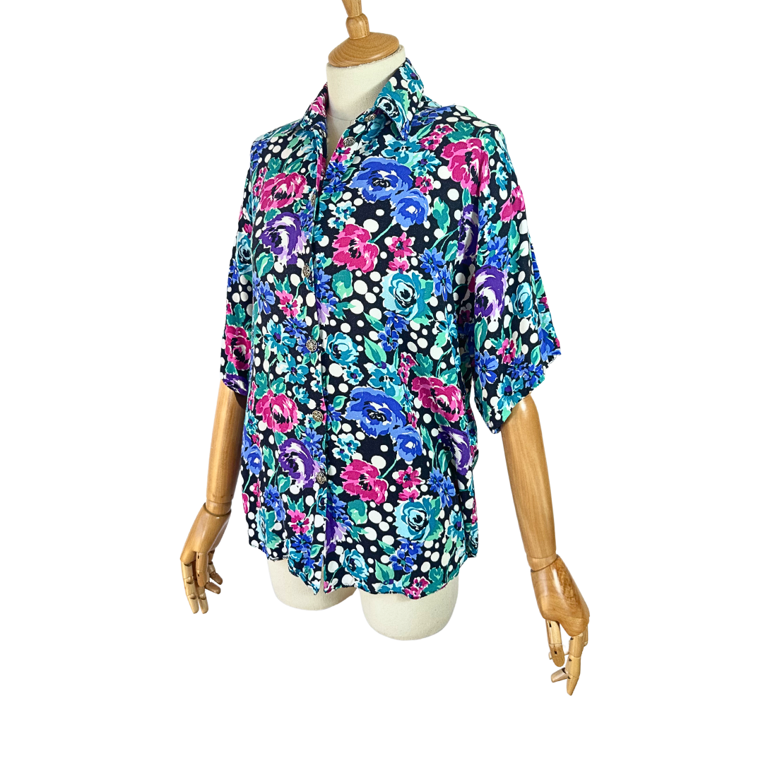 Vintage floral shirt - S