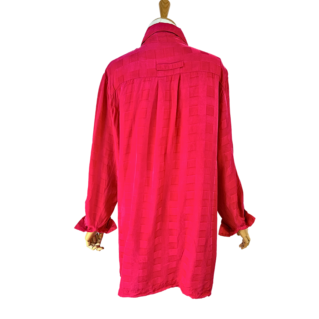 Fuchsia vintage shirt - XL