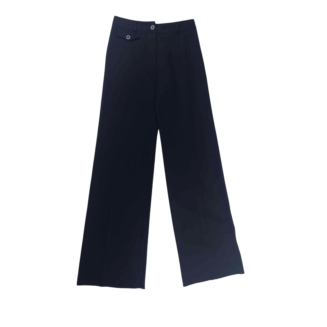 70s bell-bottom high-waisted pants - M