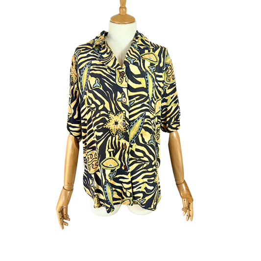 Vintage tiger print shirt - S