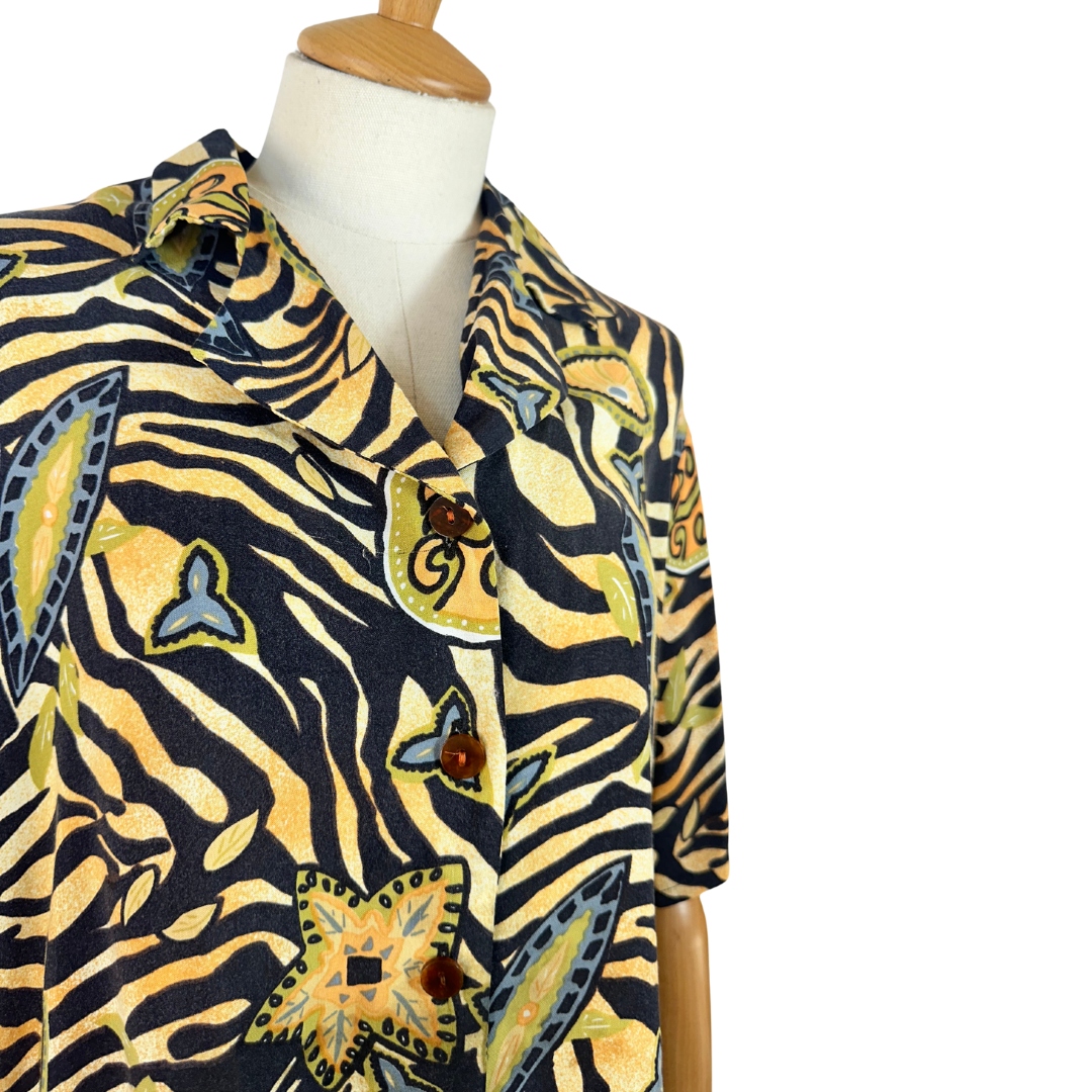 Vintage tiger print shirt - S
