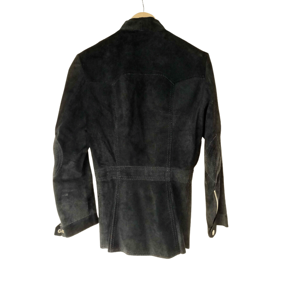 Zipped-up suede jacket - S