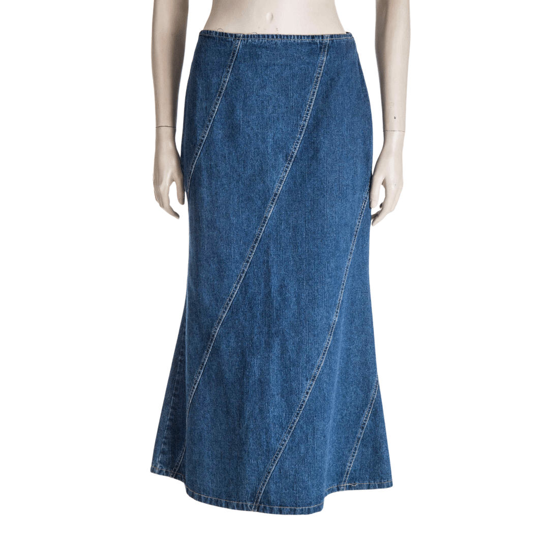 Denim maxi skirt - M