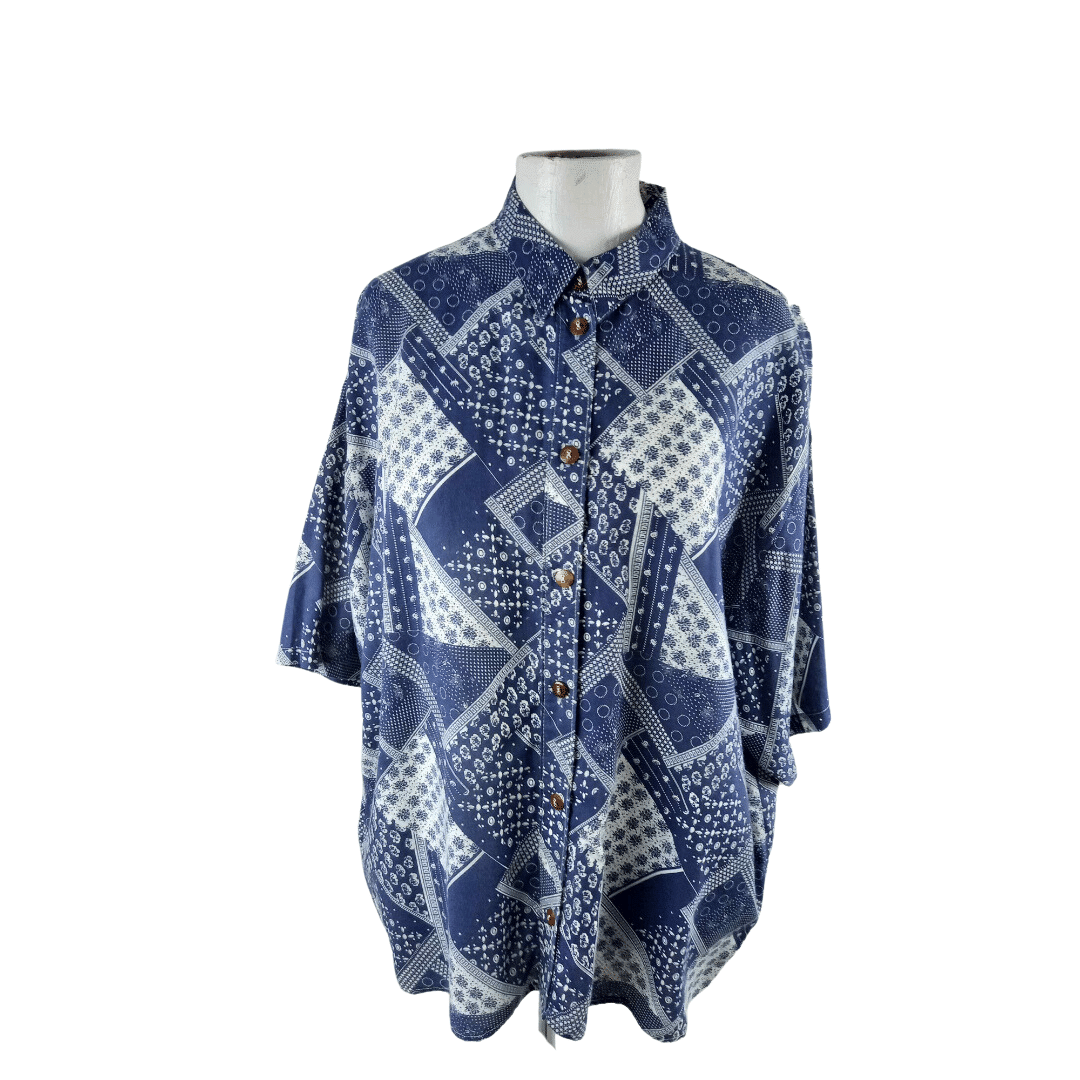 Printed shortsleeve vintage shirt - M