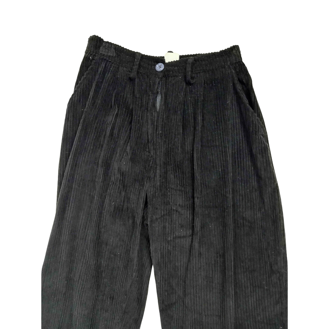 High-waisted corduroy pants - S