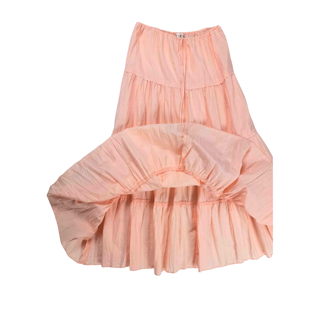 Elasticated tiered boho skirt - M