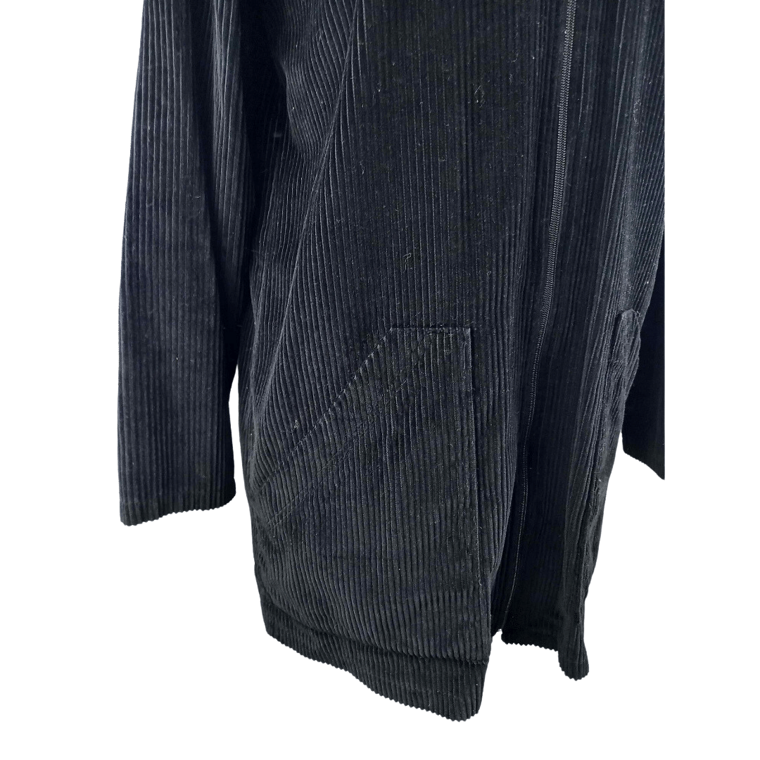 Vintage corduroy zipped-up coat - S/M