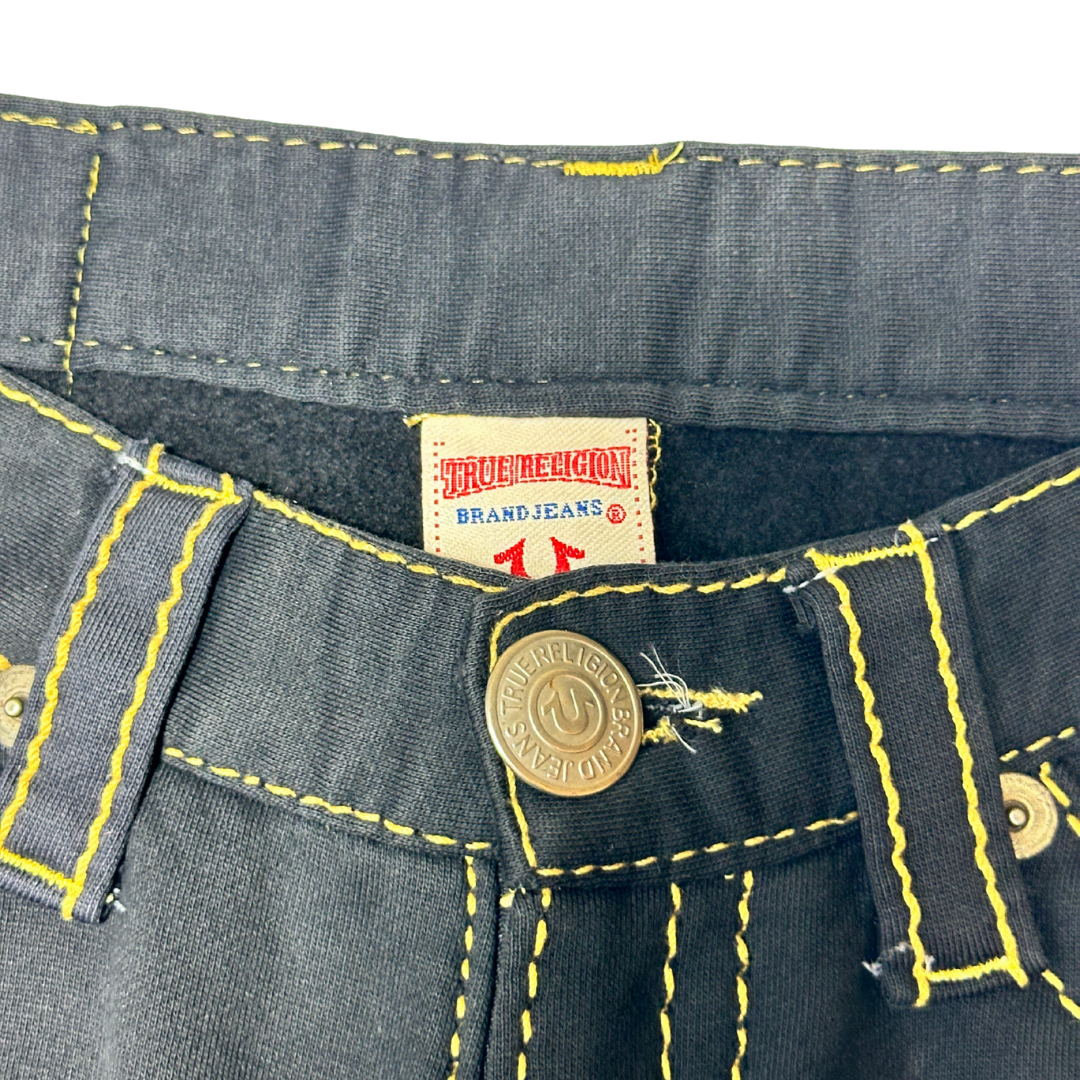 Black Y2K True Religion low rise bootleg pants - XS