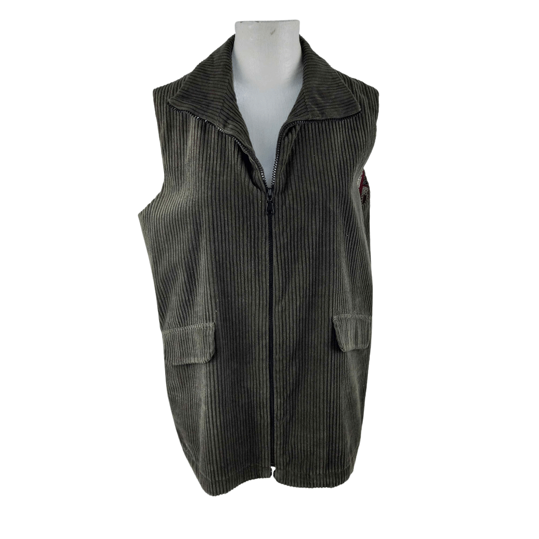 Corduroy sleeveless body warmer - M/L