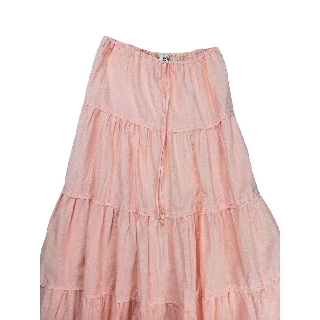 Elasticated tiered boho skirt - M