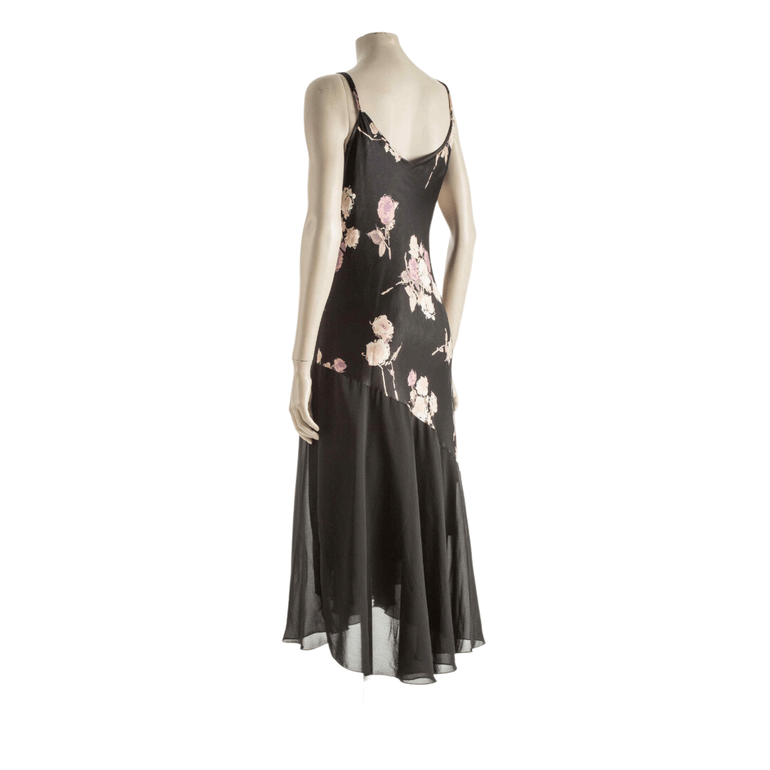 Satsumo London floral dress with asymmetrical design - L