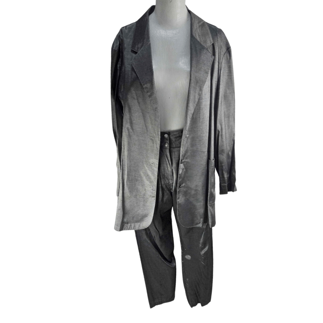 2-pc gun-metal grey suit - S/L