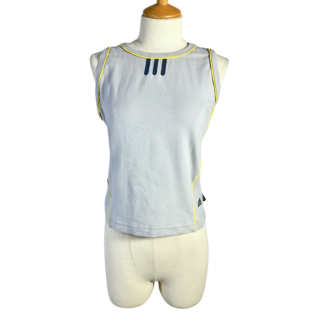 Grey Adidas athleisure top - M