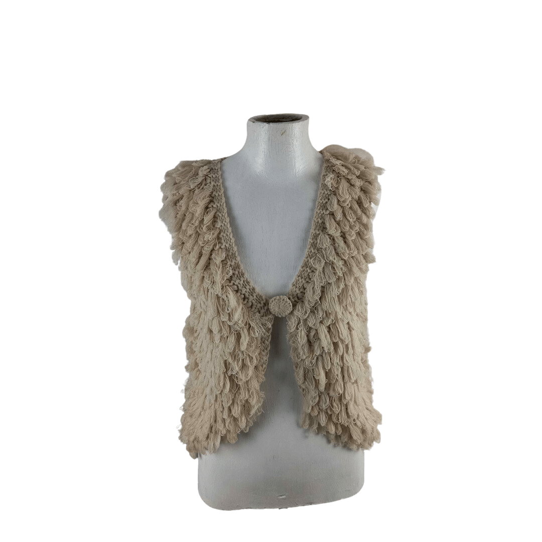 Shaggy wool waistcoat - S
