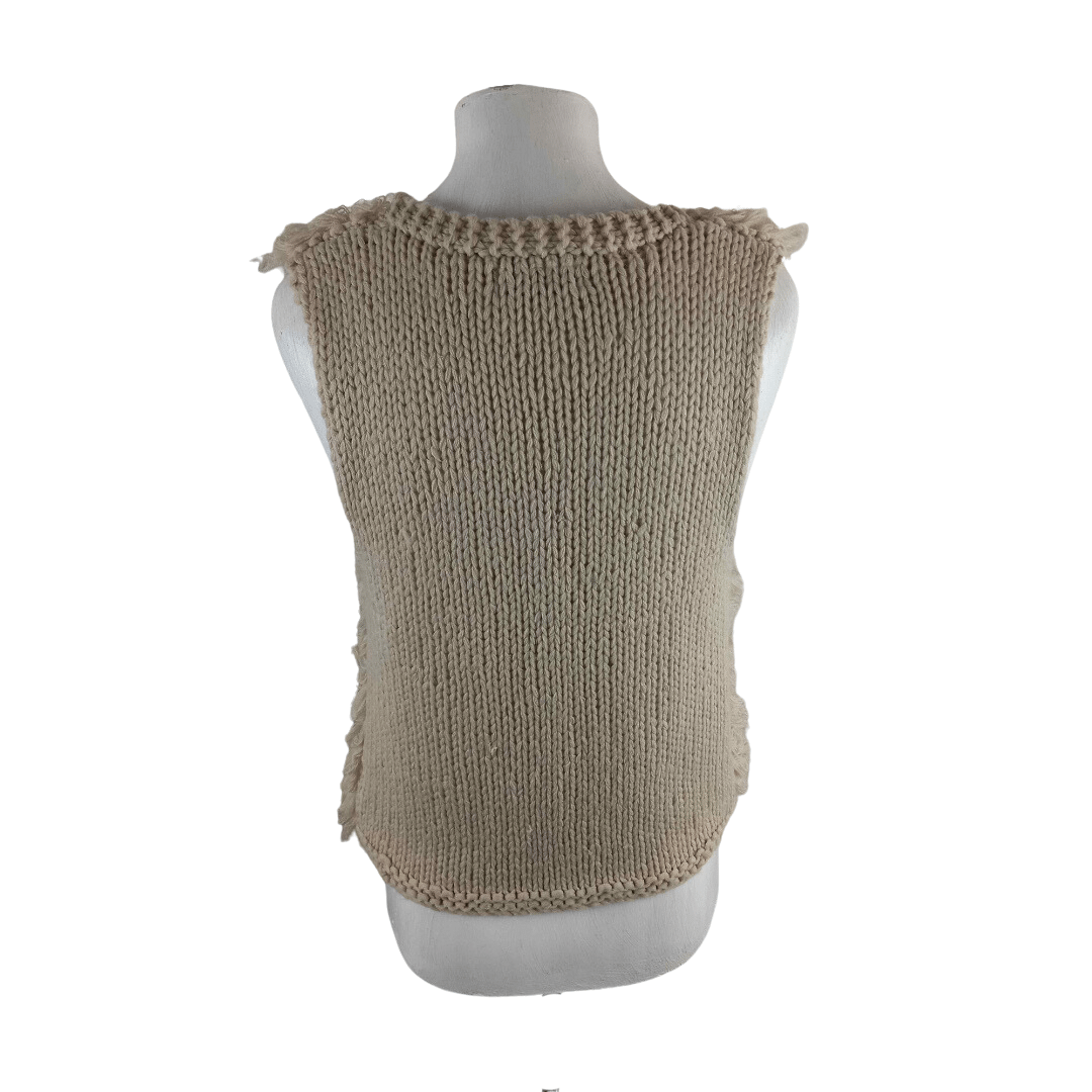 Shaggy wool waistcoat - S