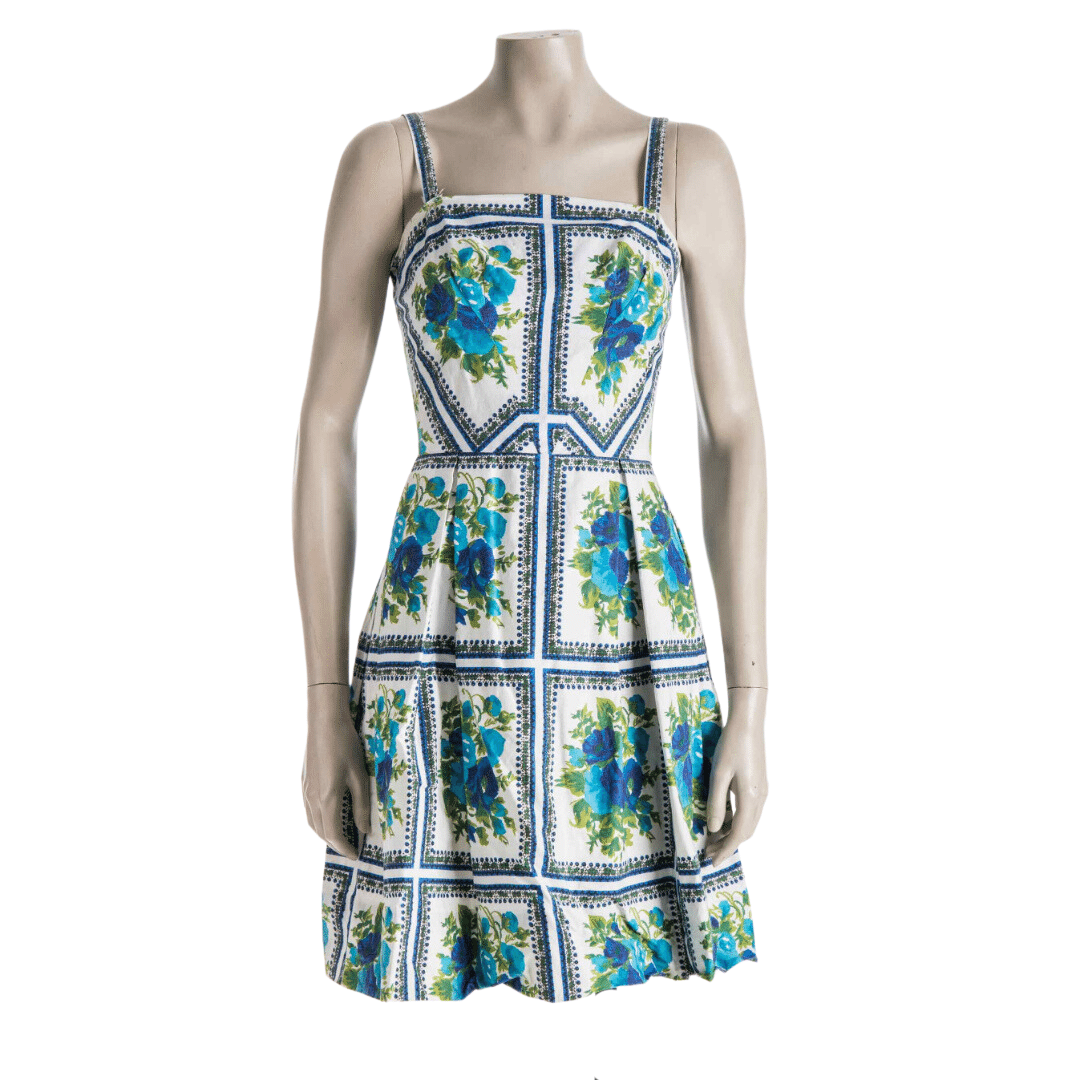 Floral spaghetti strap dress - S