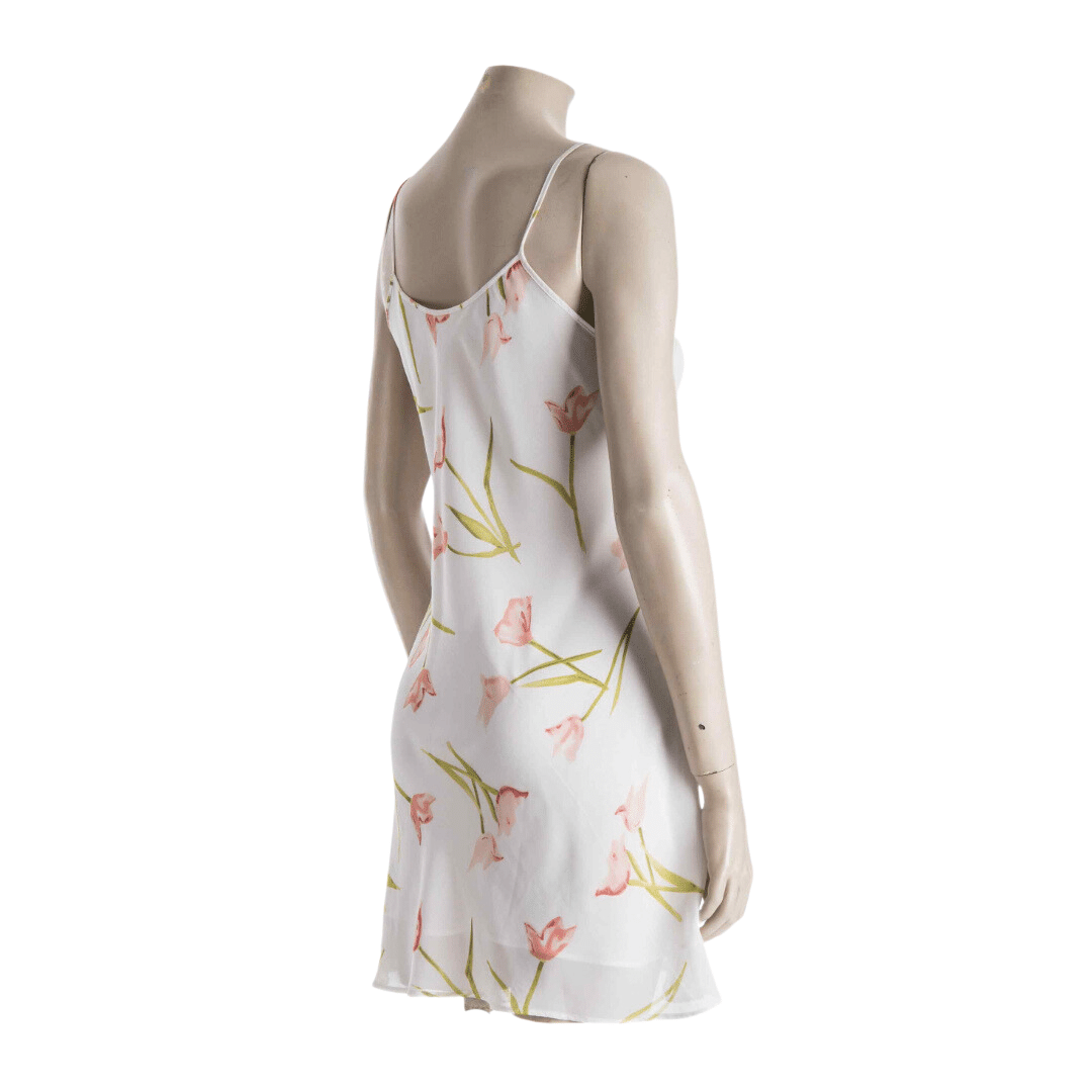 Floral spaghetti strap swing dress - M