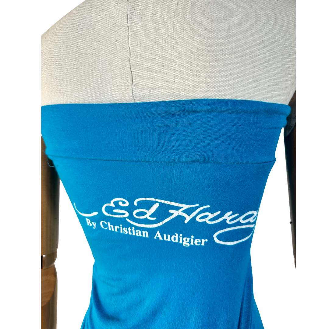 Ed Hardy boob-tube top - S
